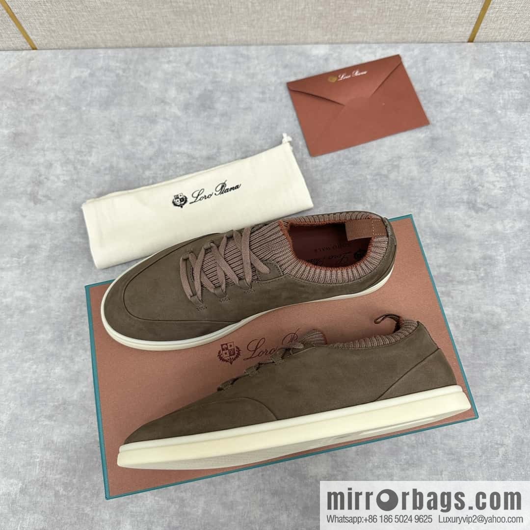 ππLP Replica Luxury Handbag New Loro Pian Soho Walk Men's Sneakers
