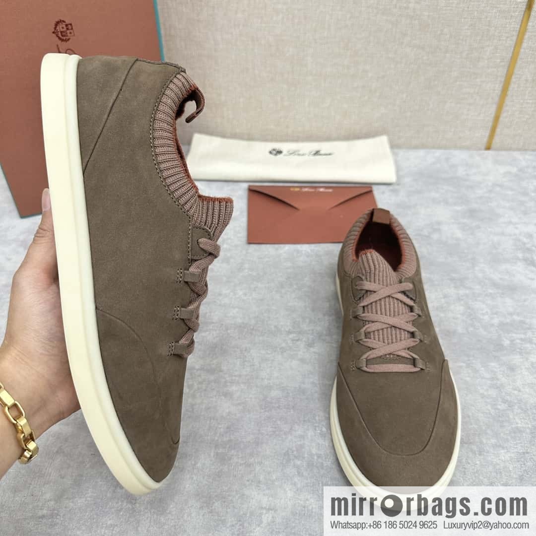 ππLP Replica Luxury Handbag New Loro Pian Soho Walk Men's Sneakers
