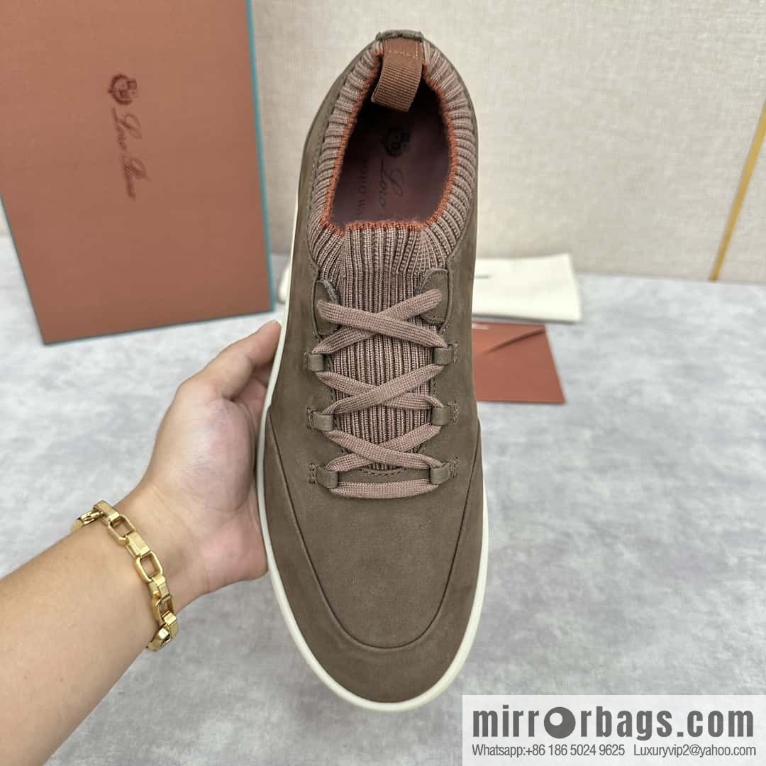 ππLP Replica Luxury Handbag New Loro Pian Soho Walk Men's Sneakers