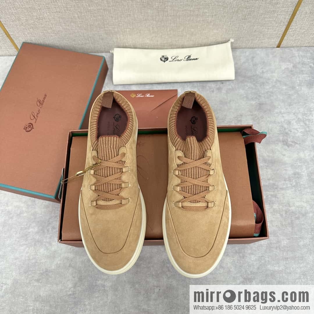 ππLP Replica Luxury Handbag New Loro Pian Soho Walk Men's Sneakers