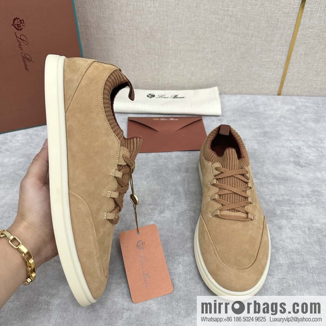 ππLP Replica Luxury Handbag New Loro Pian Soho Walk Men's Sneakers