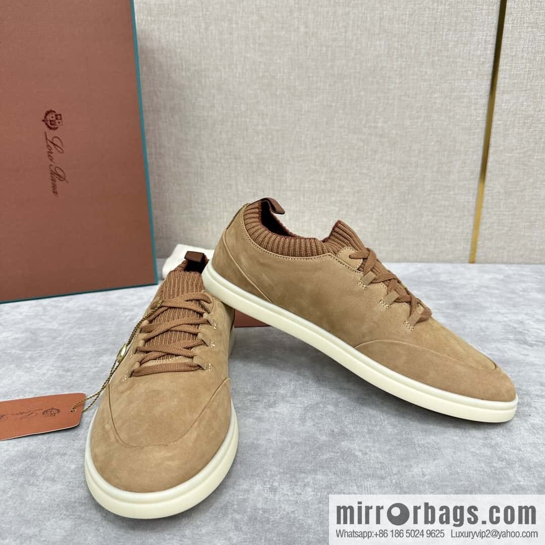 ππLP Replica Luxury Handbag New Loro Pian Soho Walk Men's Sneakers