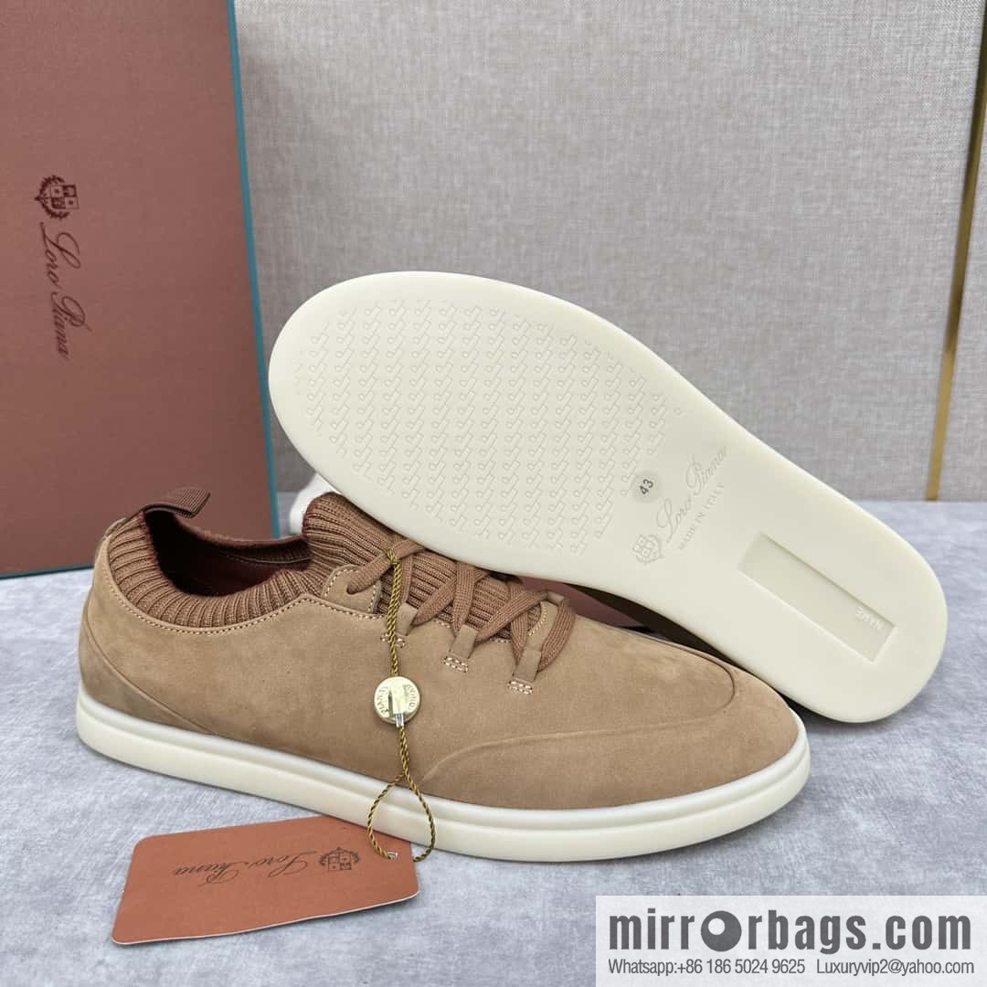 ππLP Replica Luxury Handbag New Loro Pian Soho Walk Men's Sneakers
