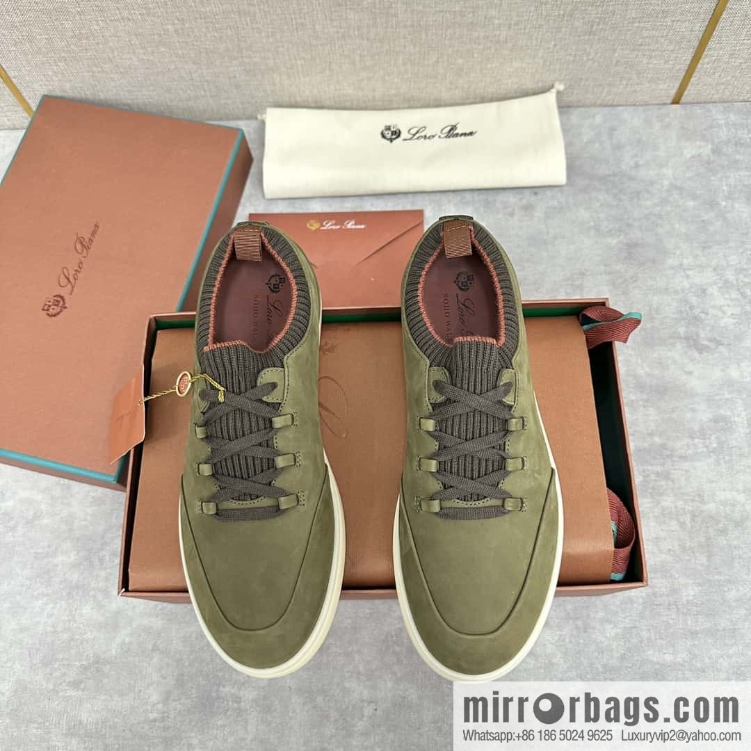 ππLP Replica Luxury Handbag New Loro Pian Soho Walk Men's Sneakers