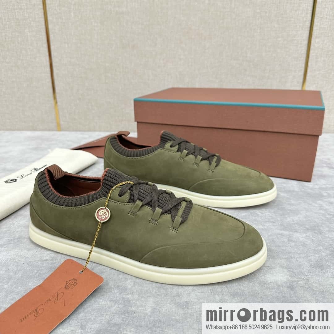 ππLP Replica Luxury Handbag New Loro Pian Soho Walk Men's Sneakers