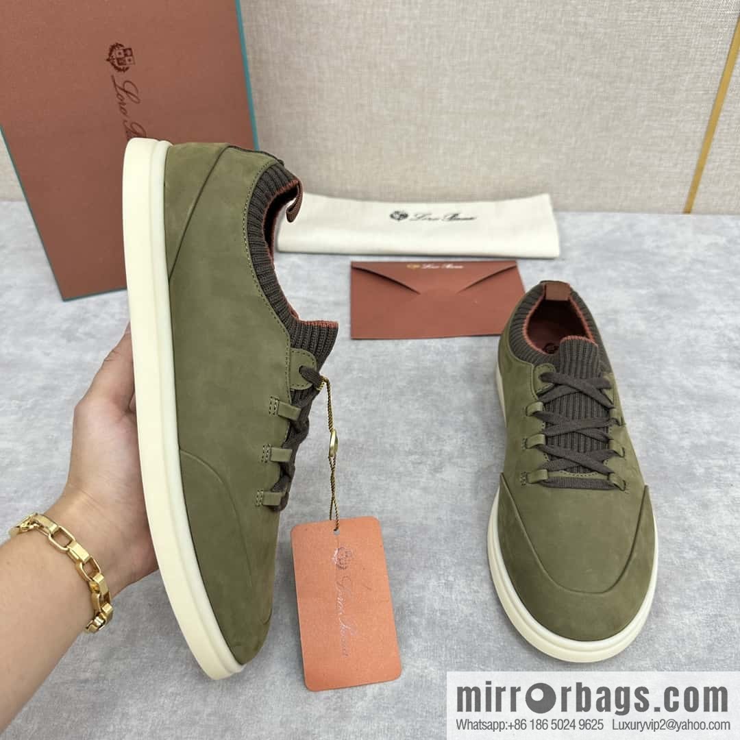 ππLP Replica Luxury Handbag New Loro Pian Soho Walk Men's Sneakers