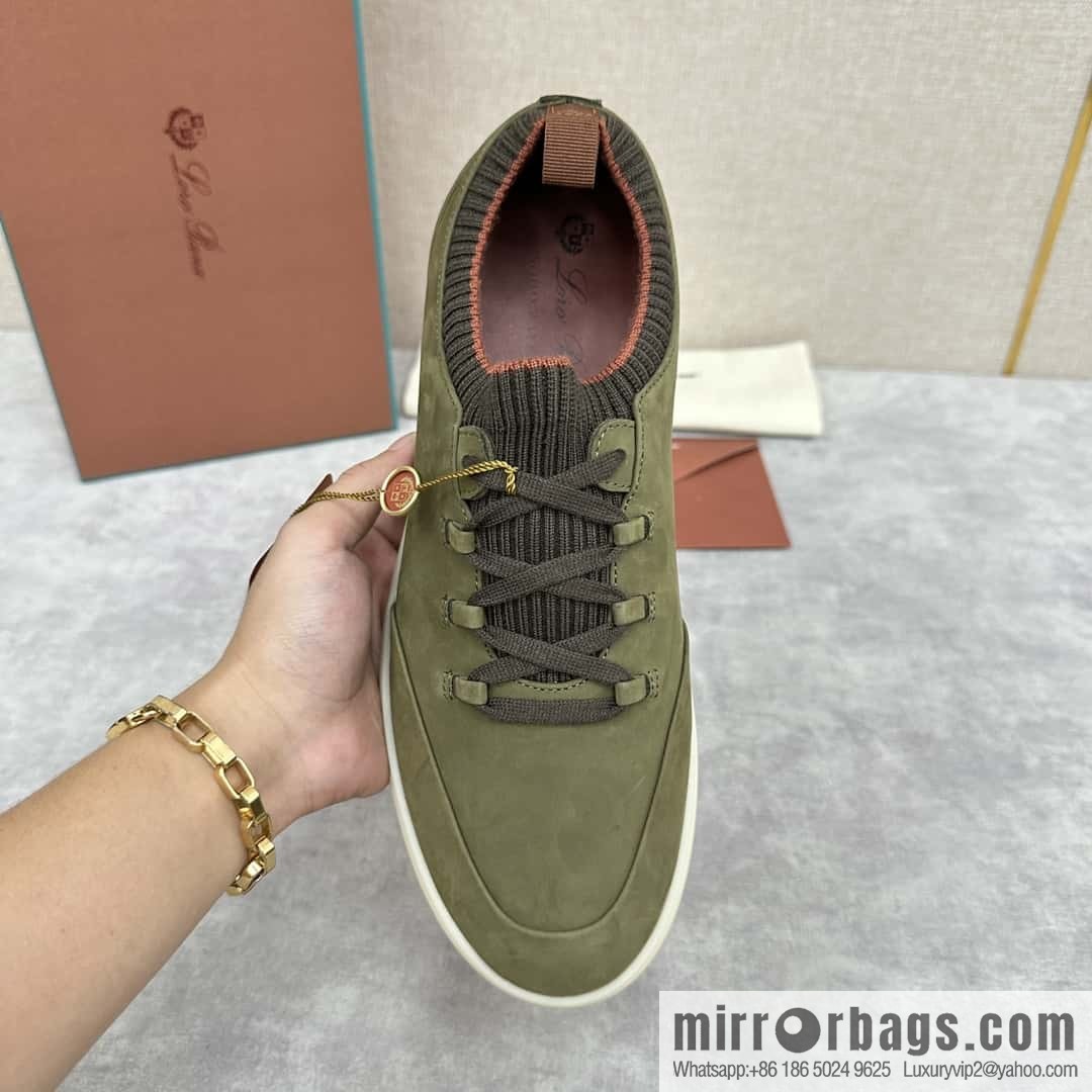 ππLP Replica Luxury Handbag New Loro Pian Soho Walk Men's Sneakers