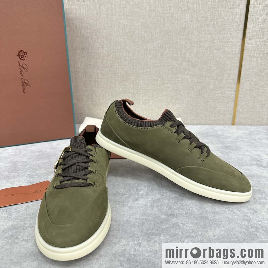 ππLP Replica Luxury Handbag New Loro Pian Soho Walk Men's Sneakers