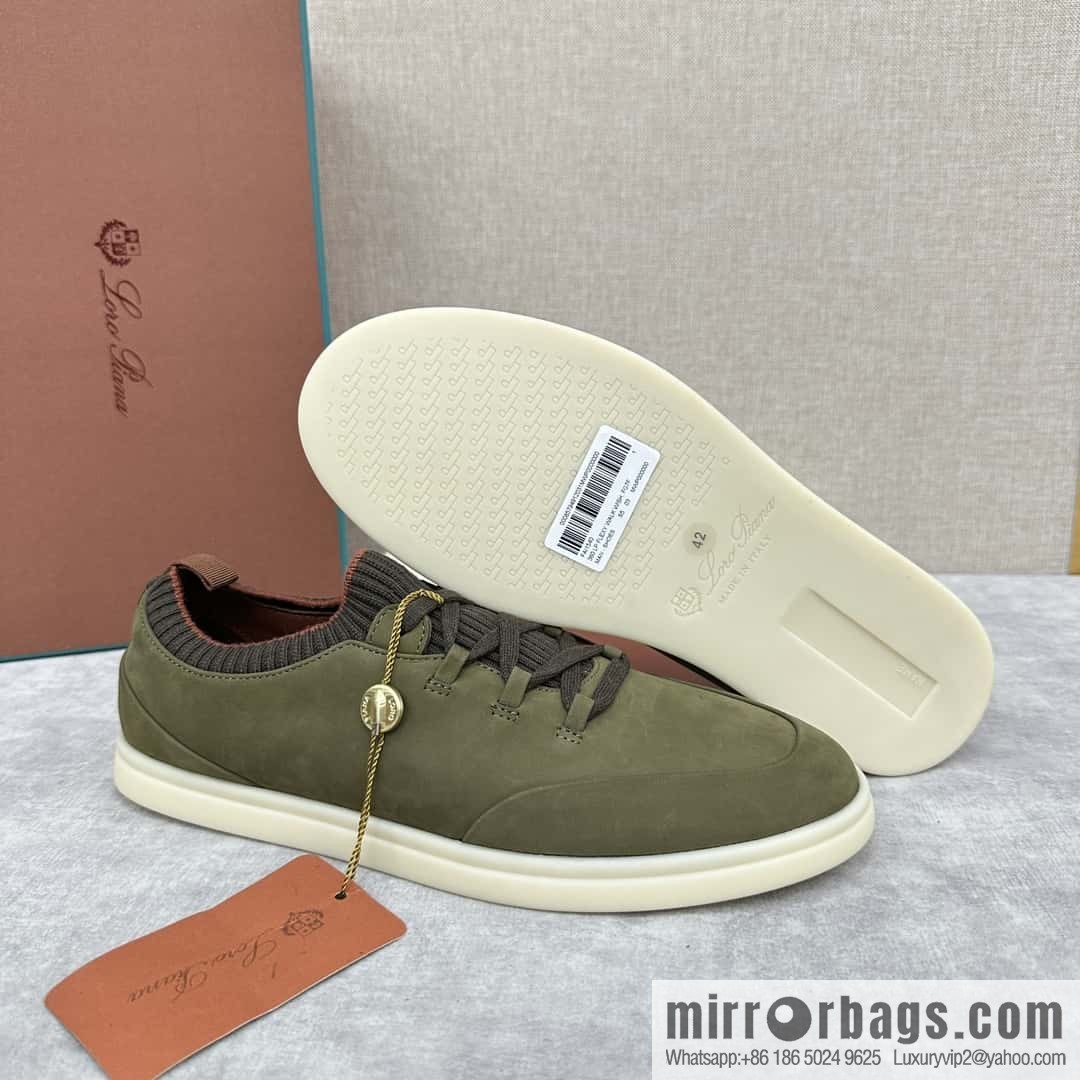 ππLP Replica Luxury Handbag New Loro Pian Soho Walk Men's Sneakers