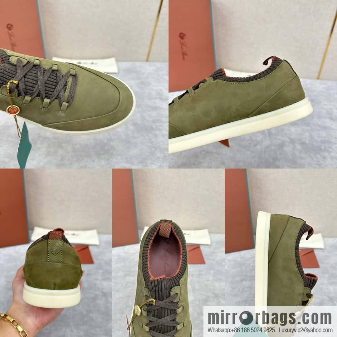 ππLP Replica Luxury Handbag New Loro Pian Soho Walk Men's Sneakers