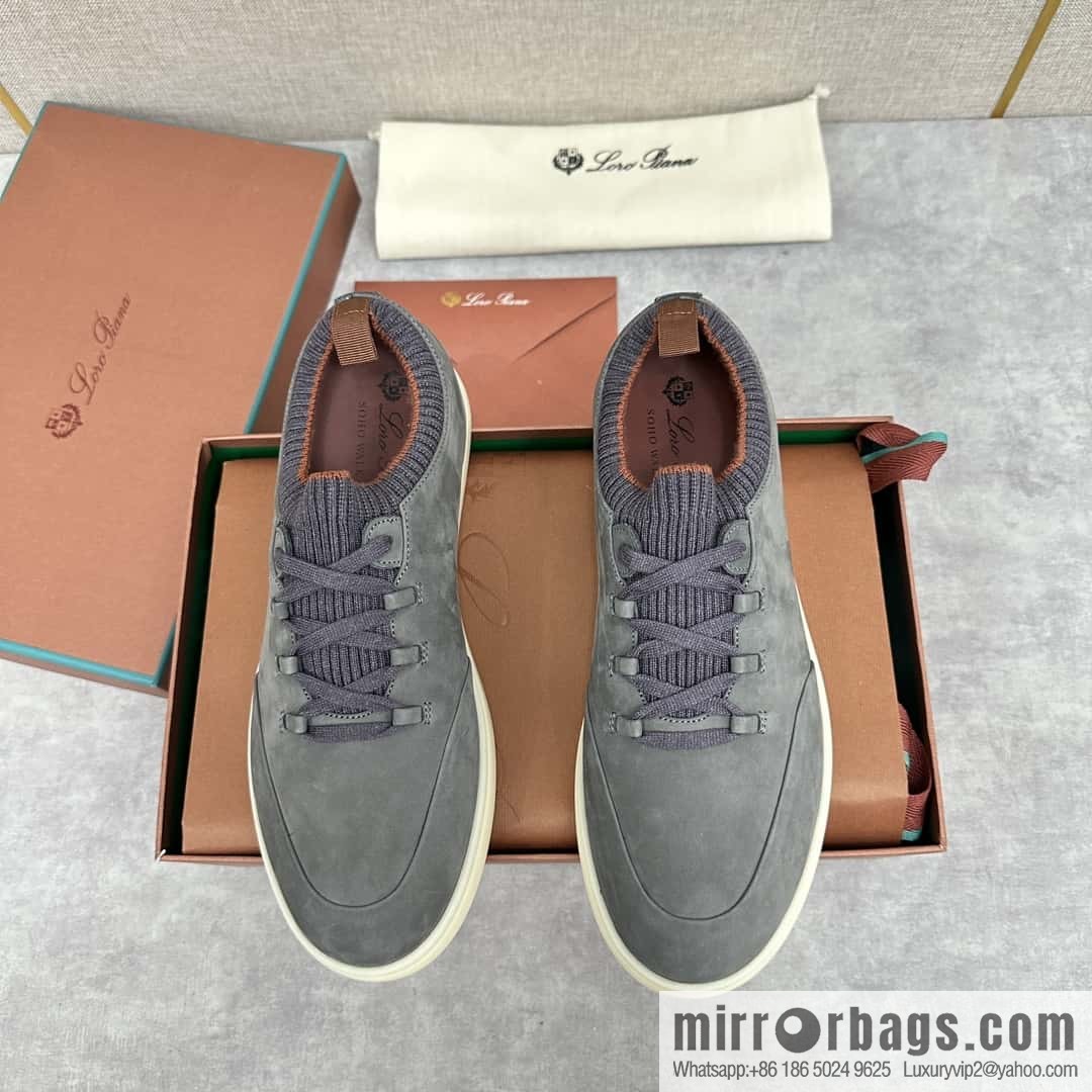 ππLP Replica Luxury Handbag New Loro Pian Soho Walk Men's Sneakers