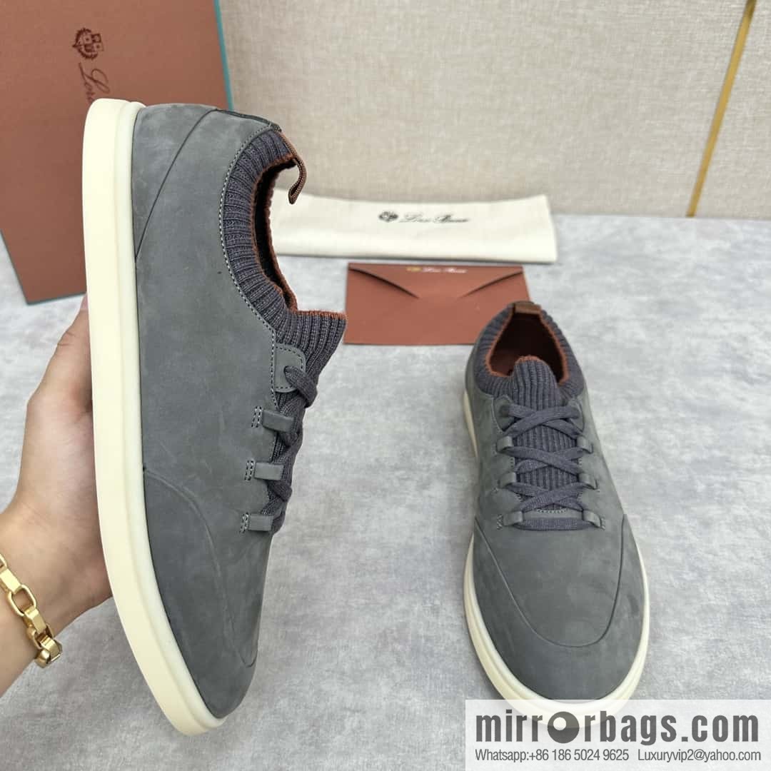 ππLP Replica Luxury Handbag New Loro Pian Soho Walk Men's Sneakers
