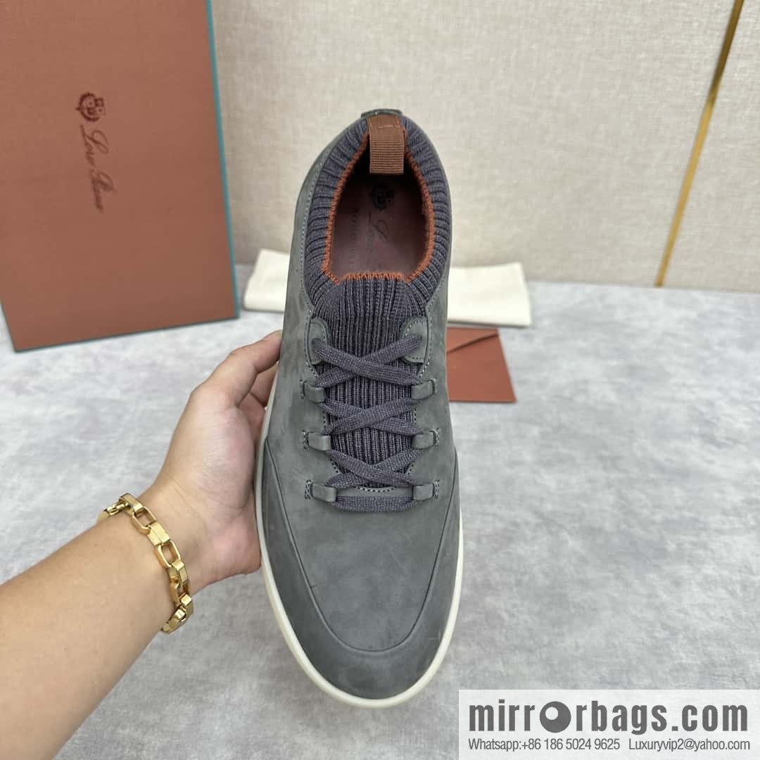 ππLP Replica Luxury Handbag New Loro Pian Soho Walk Men's Sneakers
