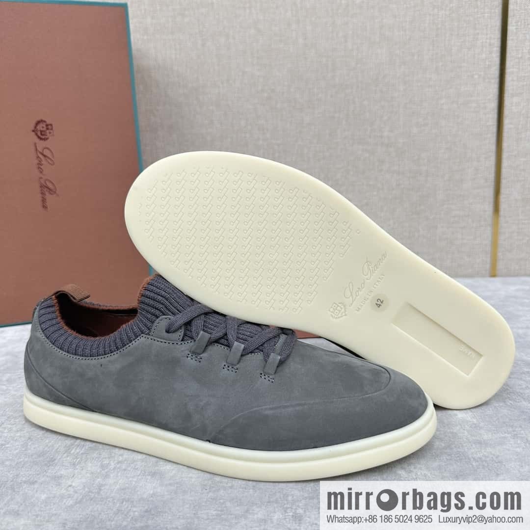 ππLP Replica Luxury Handbag New Loro Pian Soho Walk Men's Sneakers