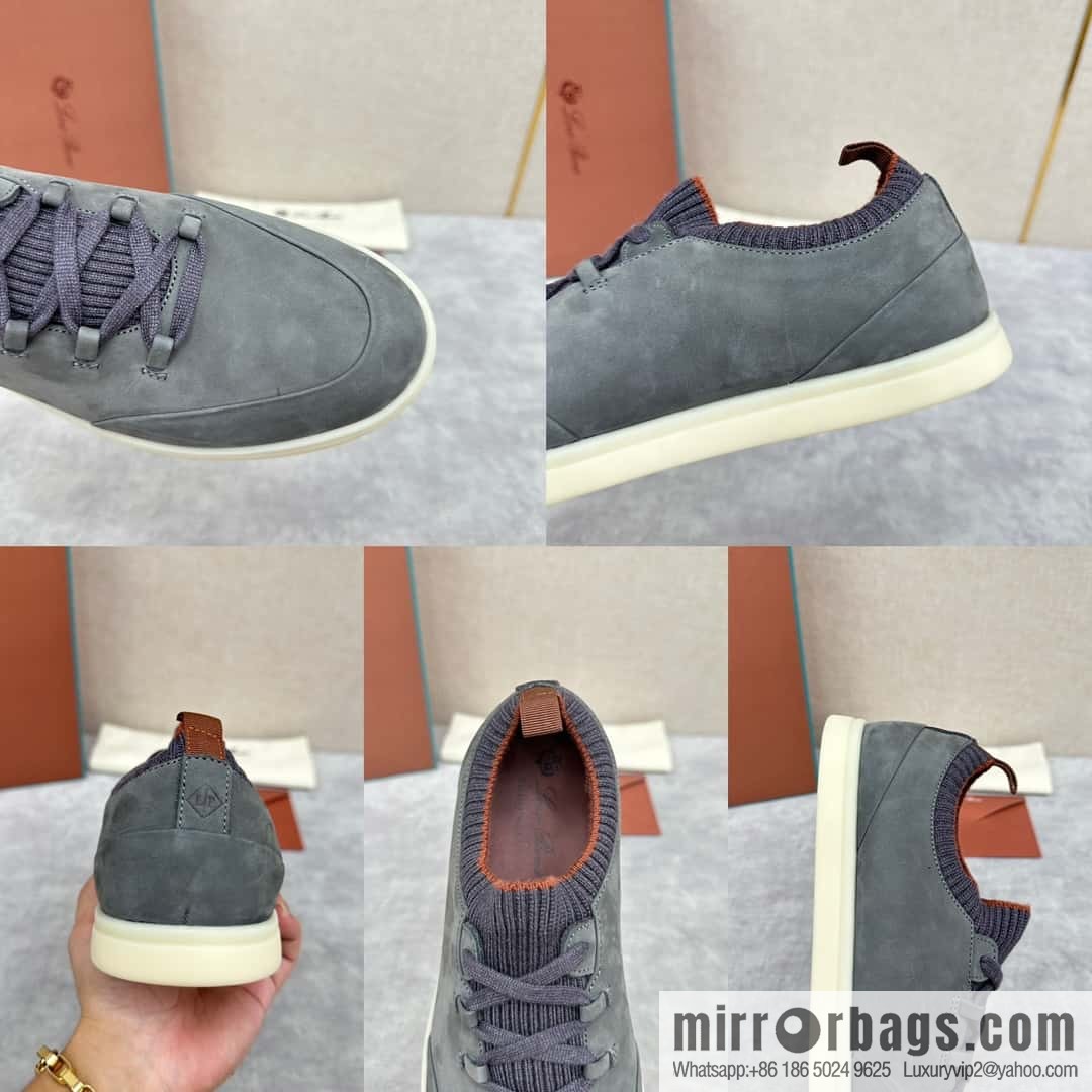 ππLP Replica Luxury Handbag New Loro Pian Soho Walk Men's Sneakers