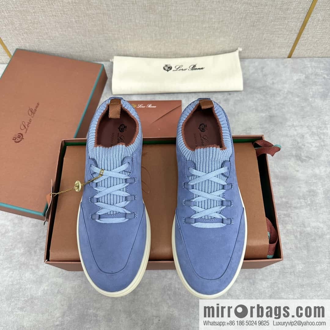 ππLP Replica Luxury Handbag New Loro Pian Soho Walk Men's Sneakers