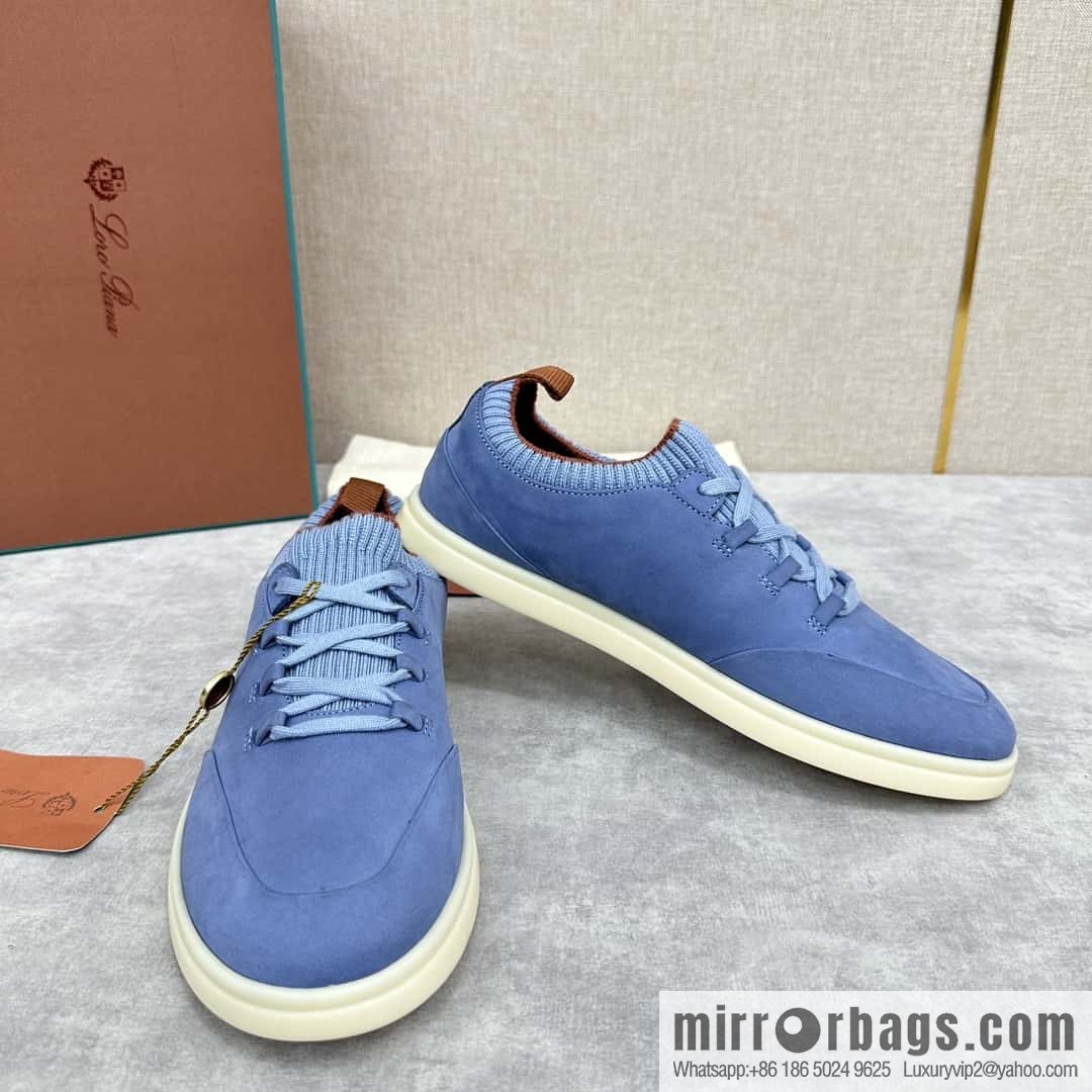 ππLP Replica Luxury Handbag New Loro Pian Soho Walk Men's Sneakers