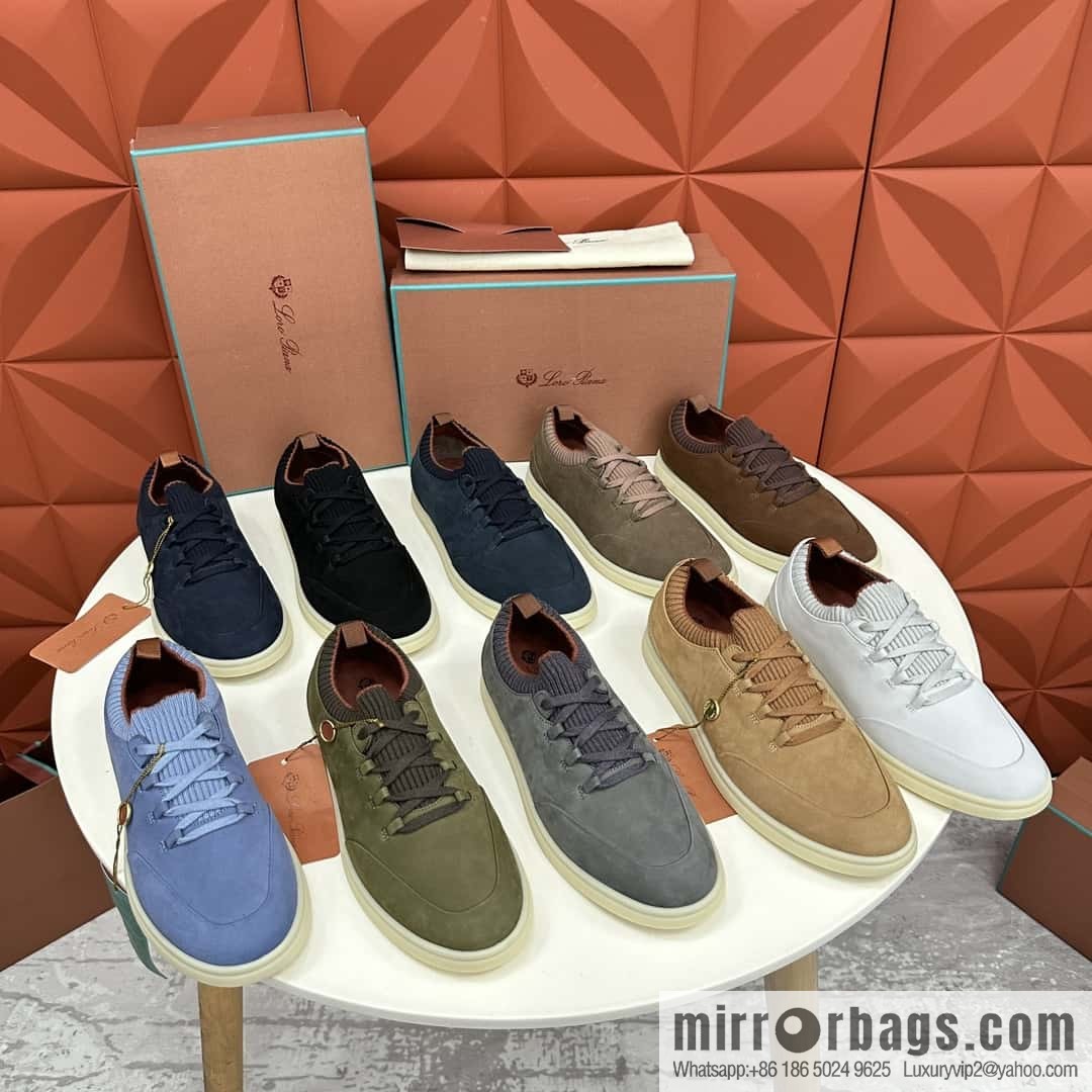 ππLP Replica Luxury Handbag New Loro Pian Soho Walk Men's Sneakers