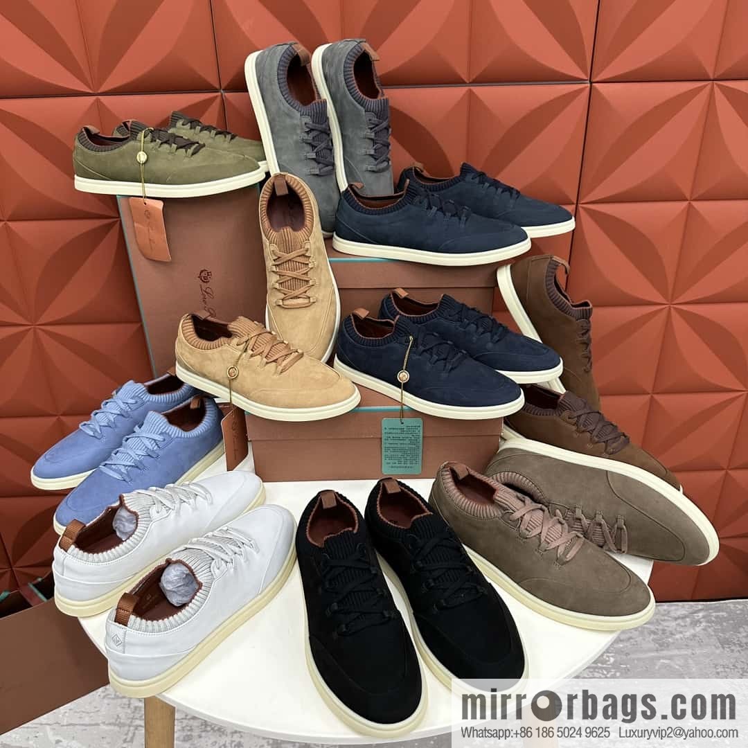 ππLP Replica Luxury Handbag New Loro Pian Soho Walk Men's Sneakers