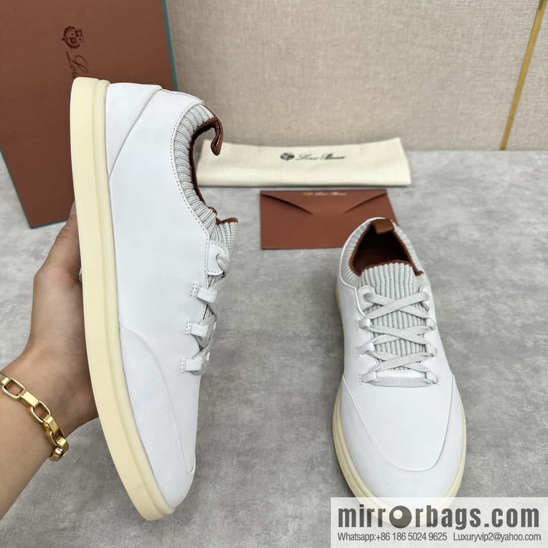 ππLP Replica Luxury Handbag New Loro Pian Soho Walk Men's Sneakers