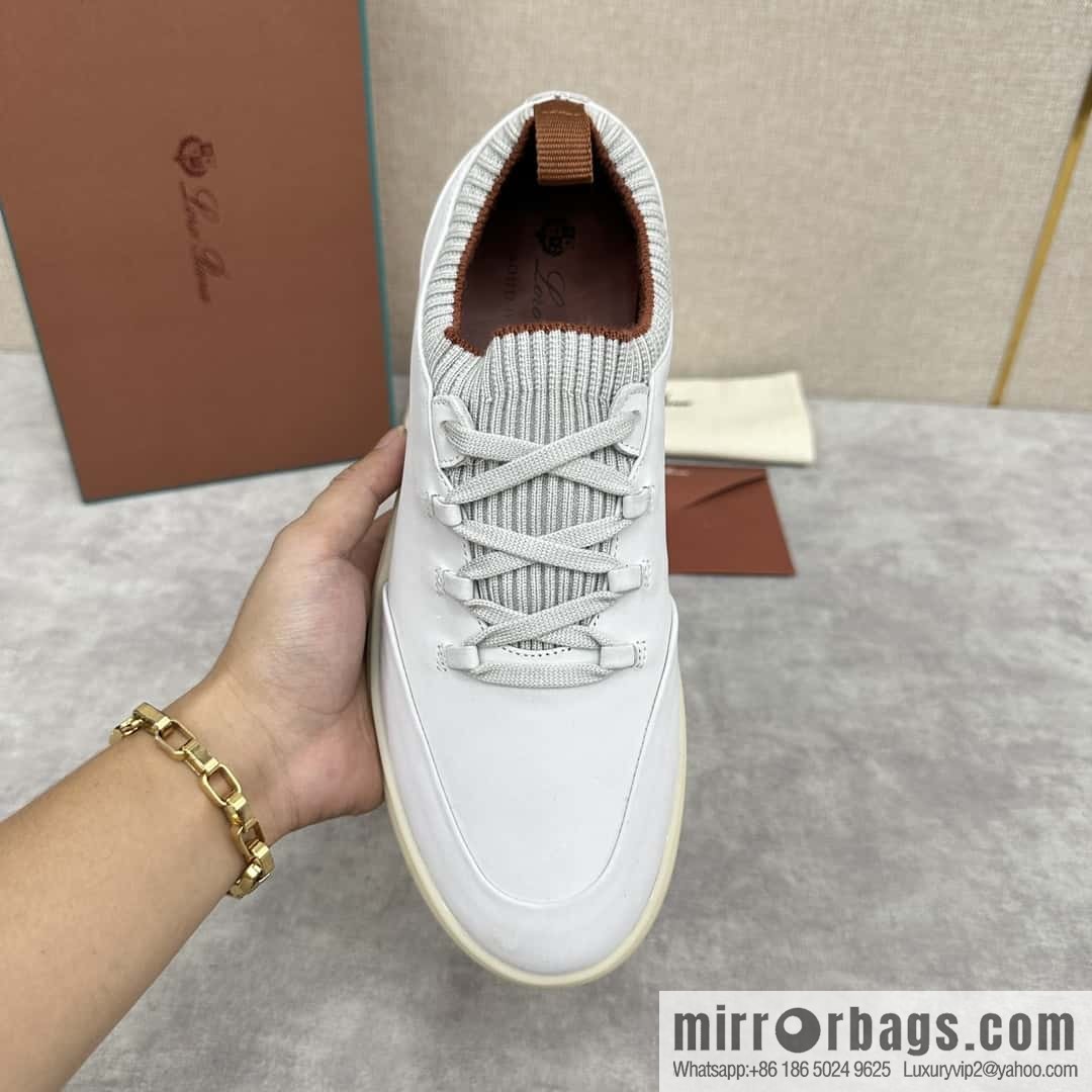 ππLP Replica Luxury Handbag New Loro Pian Soho Walk Men's Sneakers