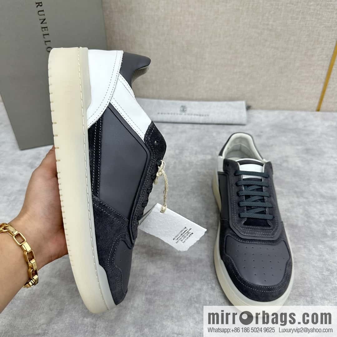 ππBC new products, casual board shoes, the first π Brunel * o Cucinell * splicing contrasting low-top sneakers