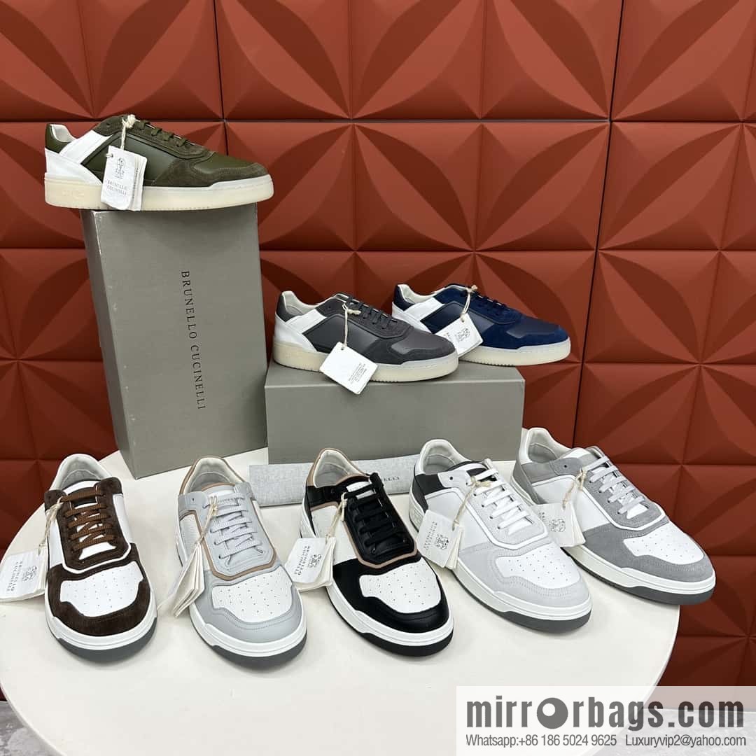 ππBC new products, casual board shoes, the first π Brunel * o Cucinell * splicing contrasting low-top sneakers
