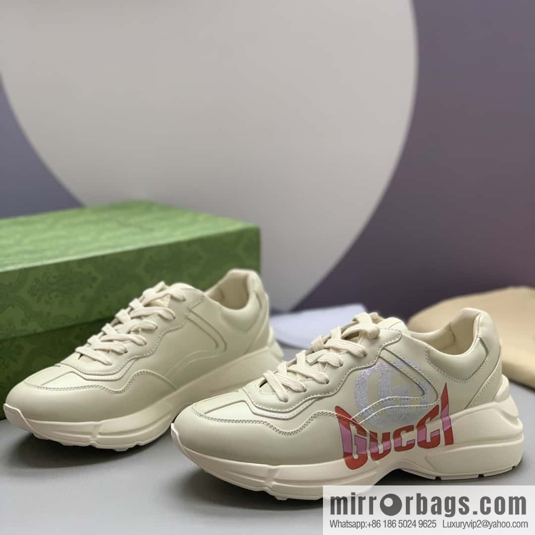 GUCCI 🔥 [G Replica Luxury Handbag High Version] Men's and Women's Retro Sneakers