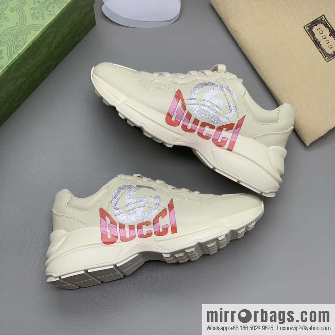 GUCCI 🔥 [G Replica Luxury Handbag High Version] Men's and Women's Retro Sneakers
