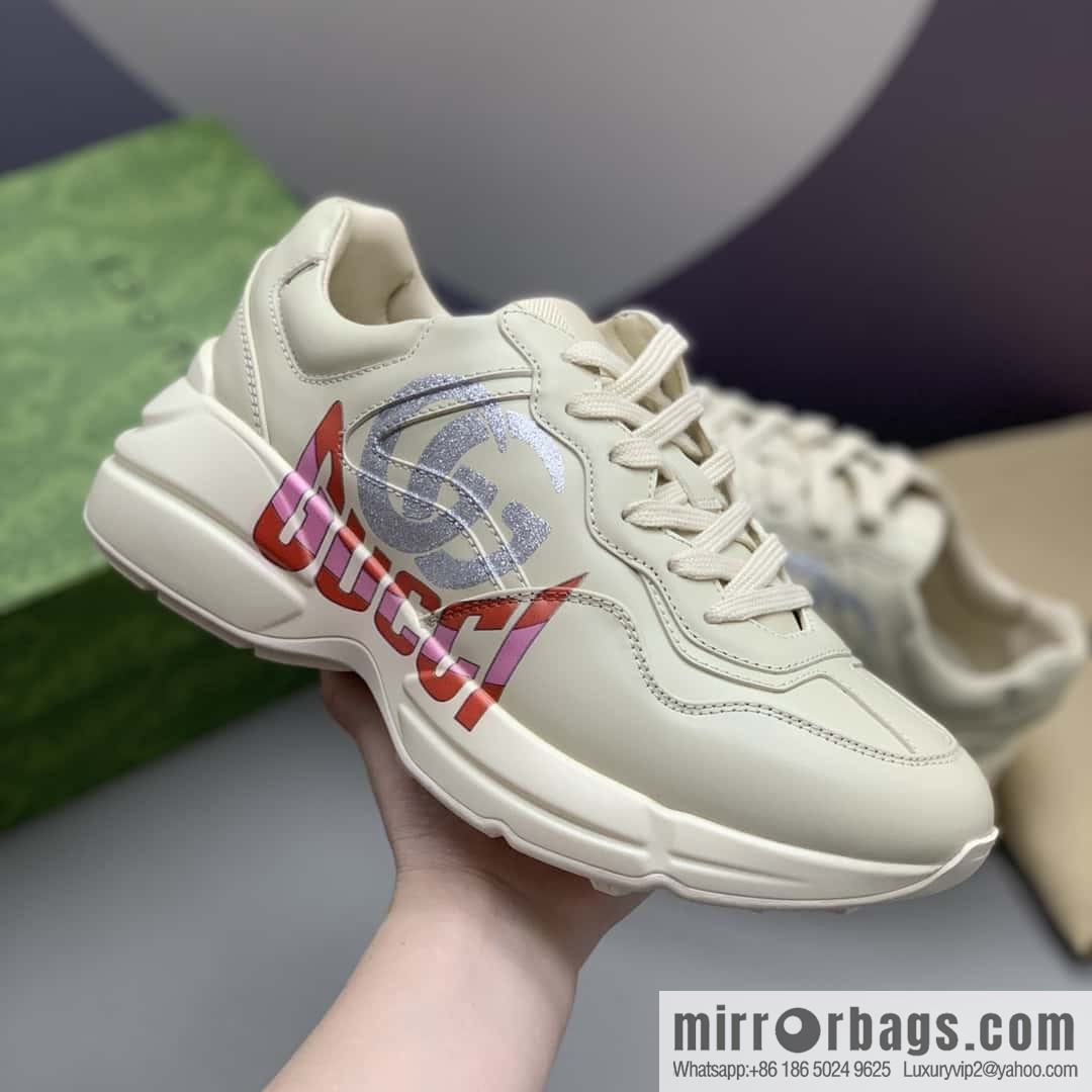 GUCCI 🔥 [G Replica Luxury Handbag High Version] Men's and Women's Retro Sneakers