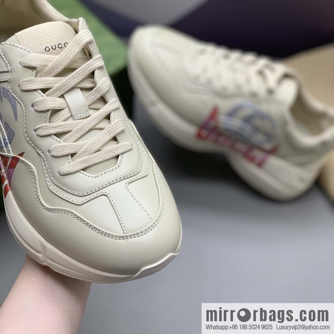 GUCCI 🔥 [G Replica Luxury Handbag High Version] Men's and Women's Retro Sneakers