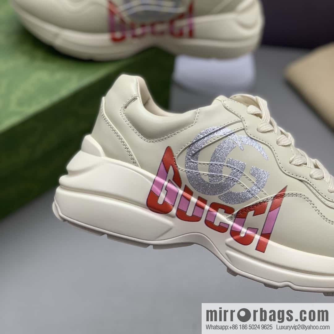 GUCCI 🔥 [G Replica Luxury Handbag High Version] Men's and Women's Retro Sneakers