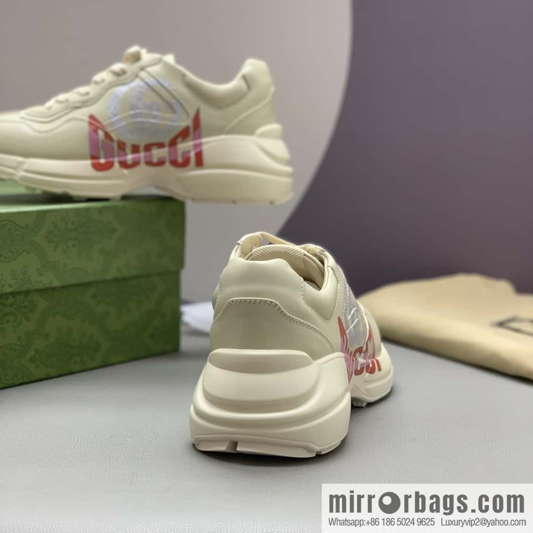 GUCCI 🔥 [G Replica Luxury Handbag High Version] Men's and Women's Retro Sneakers
