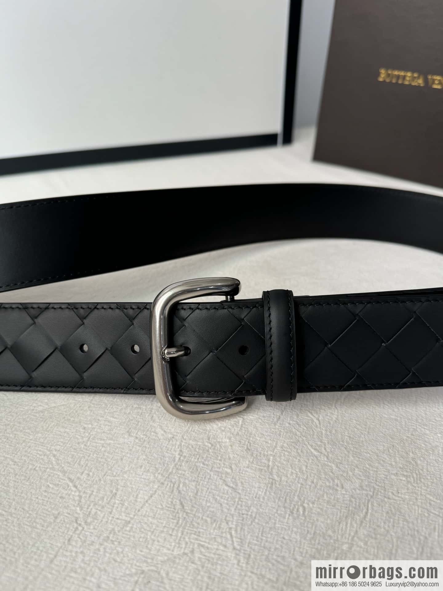Bottega. Veneta Woven Craft Belt 3.8CM