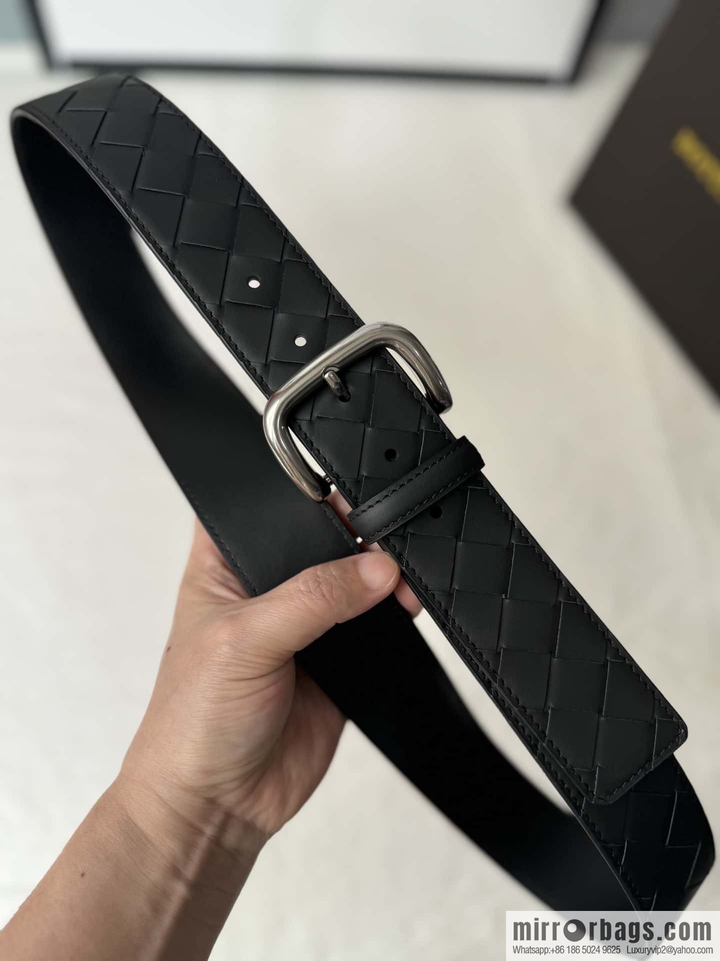 Bottega. Veneta Woven Craft Belt 3.8CM