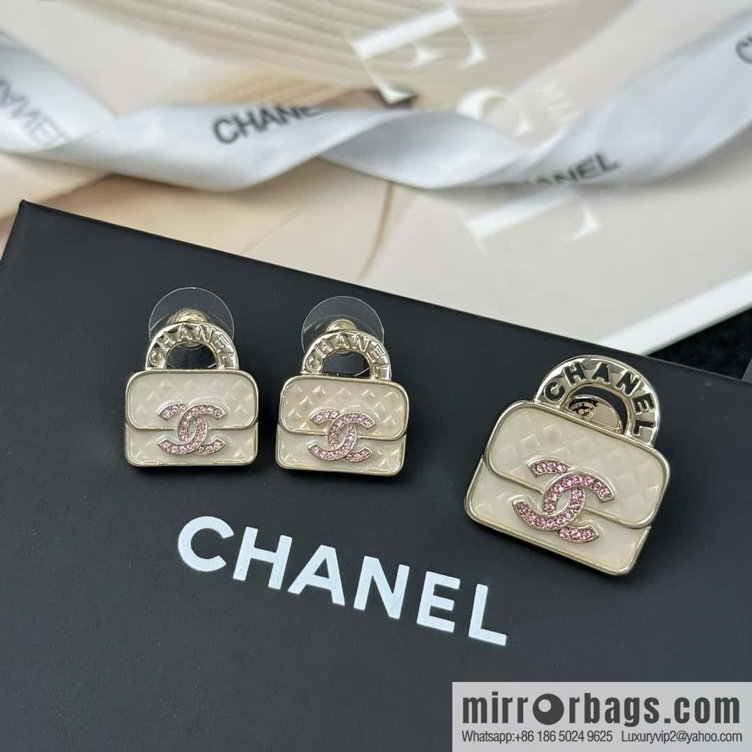 ❗️New ❗️☀️ new ☑️ chanel c1 double c diamond bag 👜 earrings ☀️