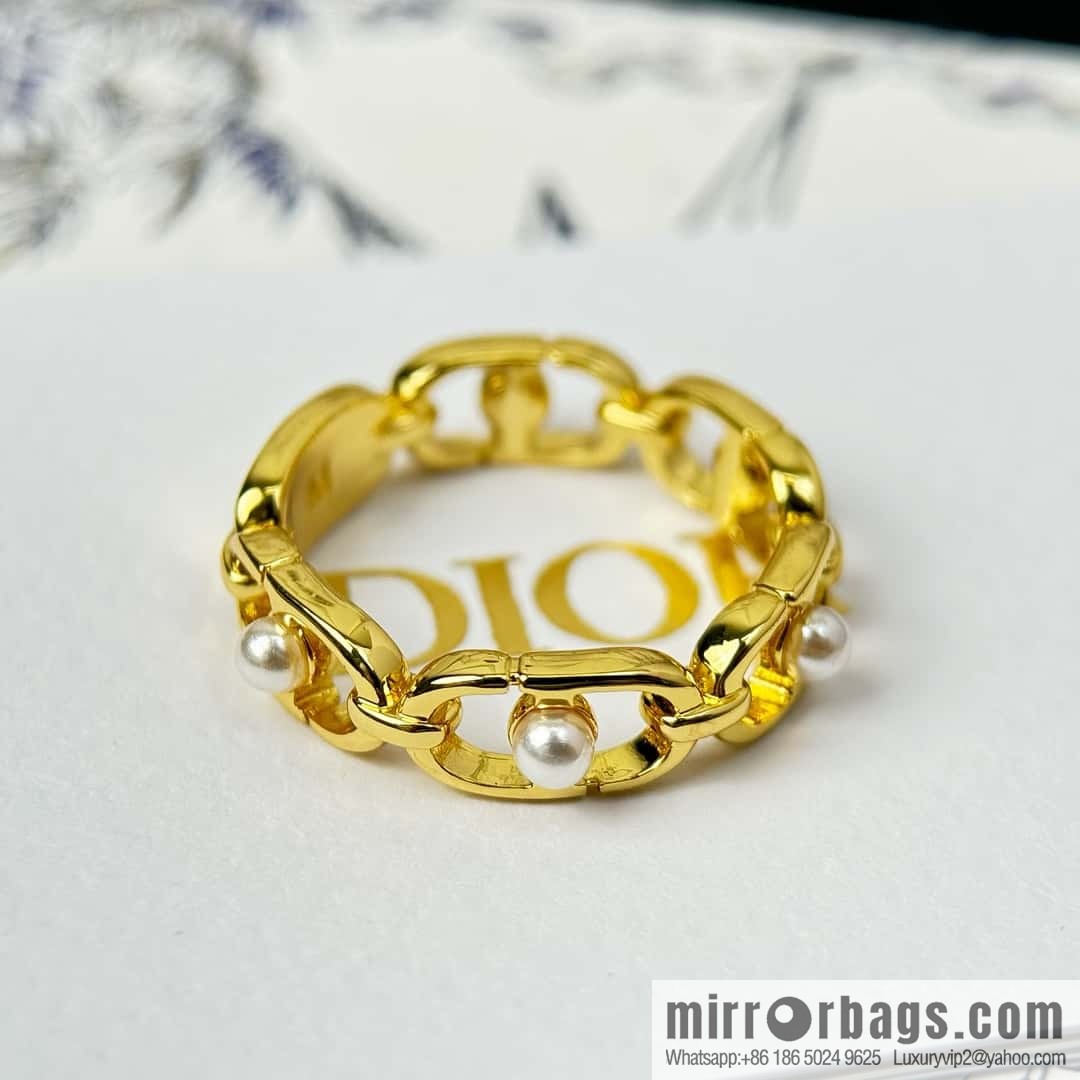 New ☑️ DIOR CD Pearl Ring
