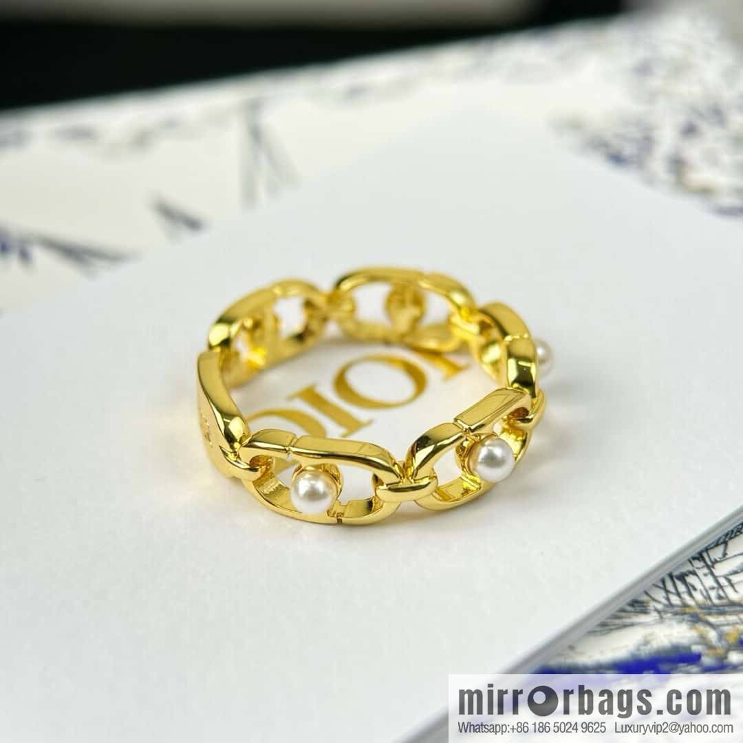 New ☑️ DIOR CD Pearl Ring