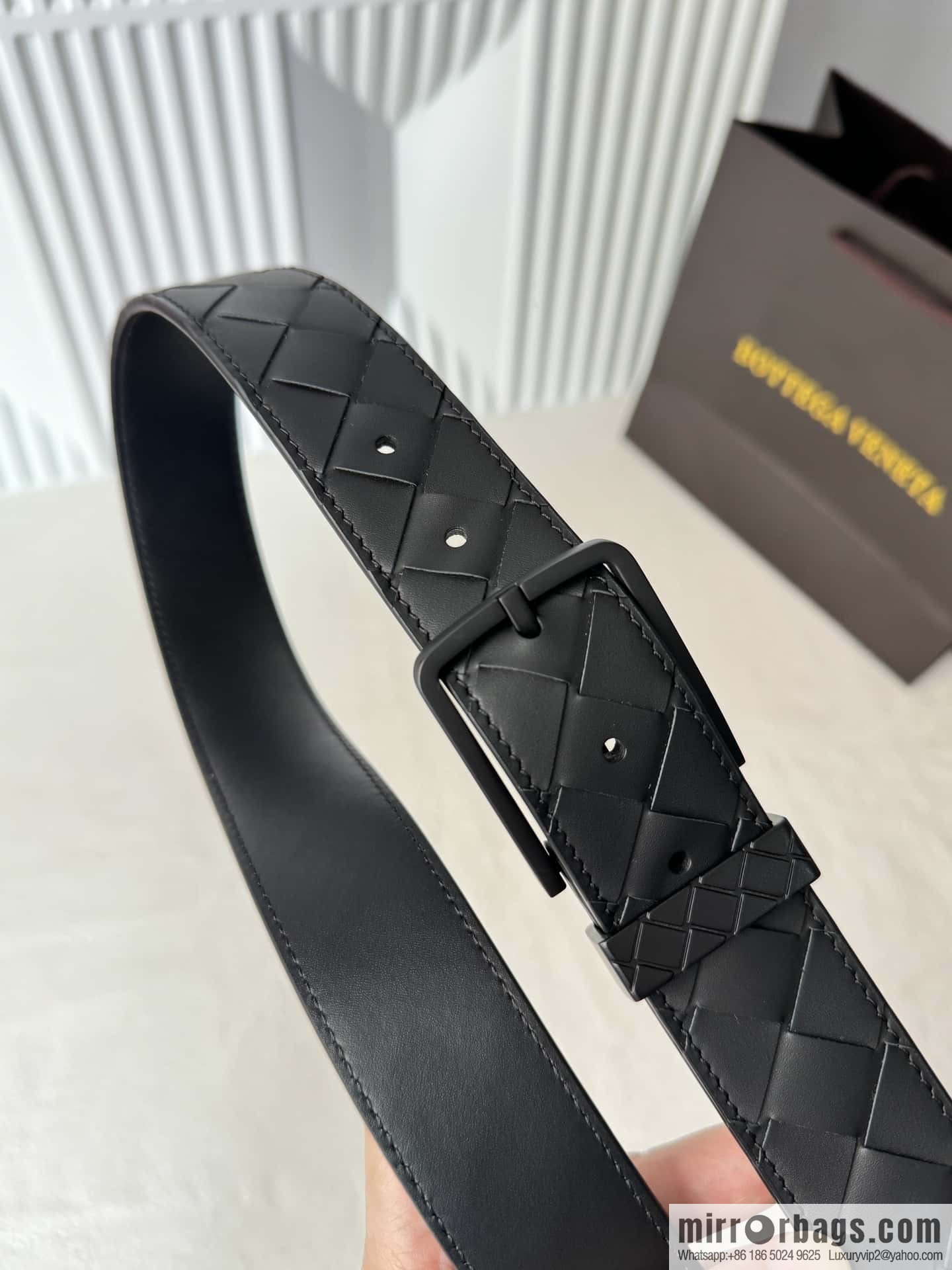 Bottega Veneta latest woven style belt 3.5CM