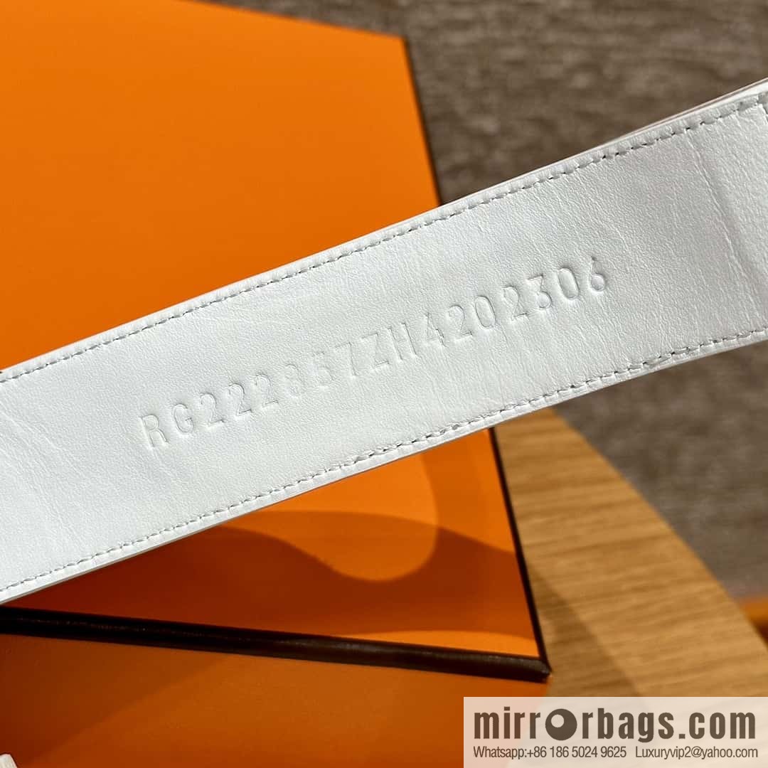 HERMES 180 CHYPRE SANDAL uncle shoes, palm print/Epsom pure white/Blanc