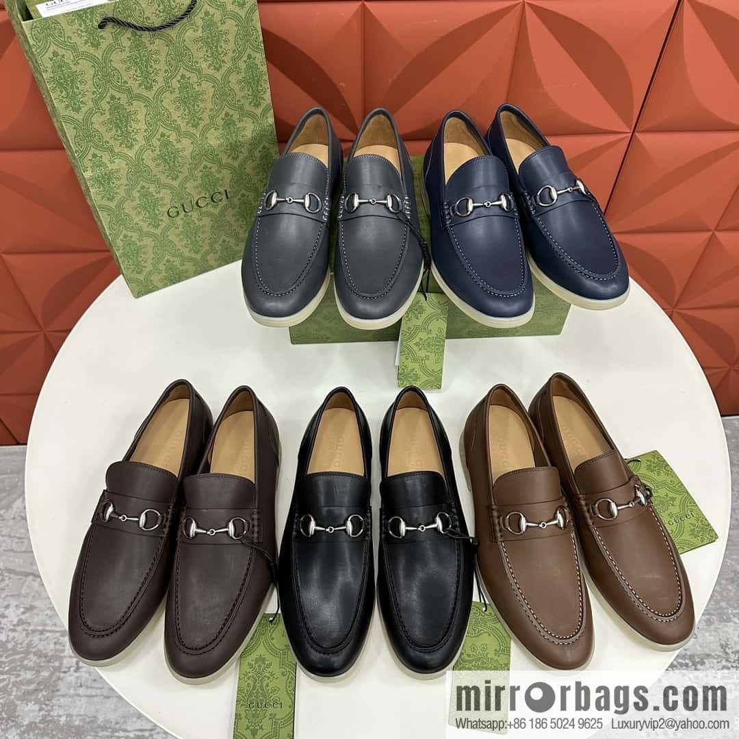 ππ G's new Gucc * Gu-Chi, horse buckle men's loafers, loafers