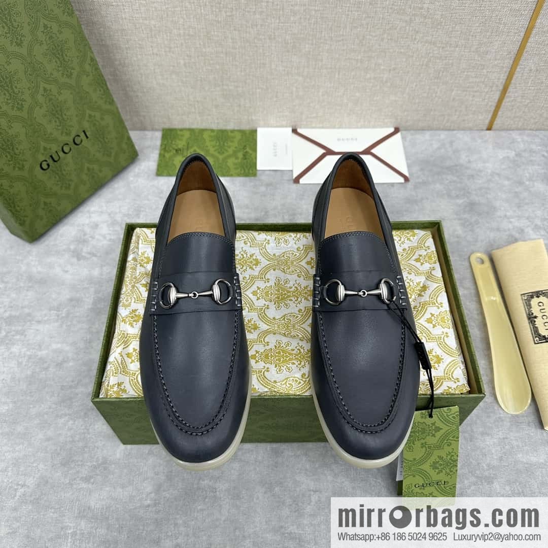 ππ G's new Gucc * Gu-Chi, horse buckle men's loafers, loafers