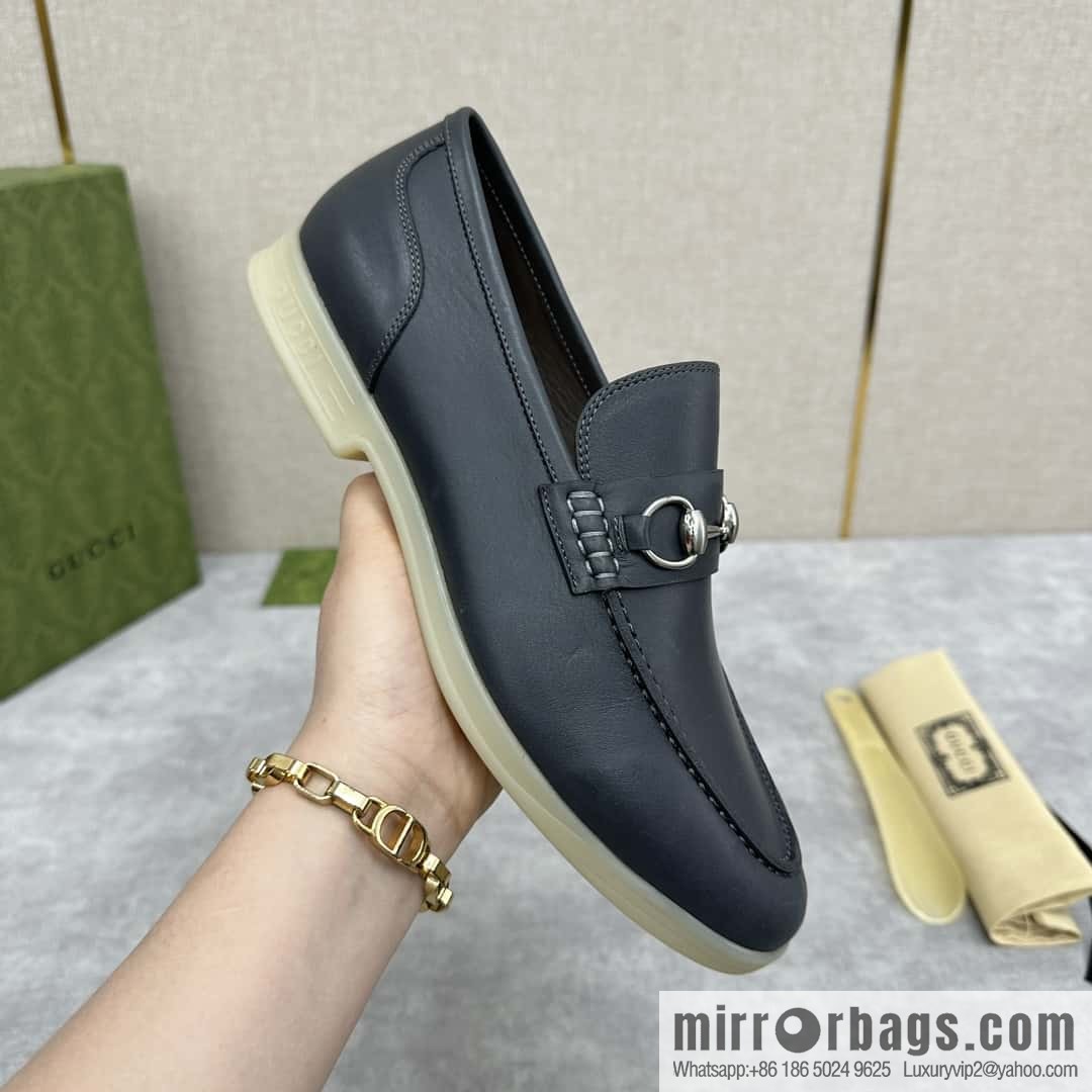 ππ G's new Gucc * Gu-Chi, horse buckle men's loafers, loafers