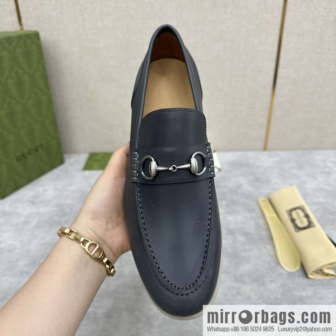 ππ G's new Gucc * Gu-Chi, horse buckle men's loafers, loafers