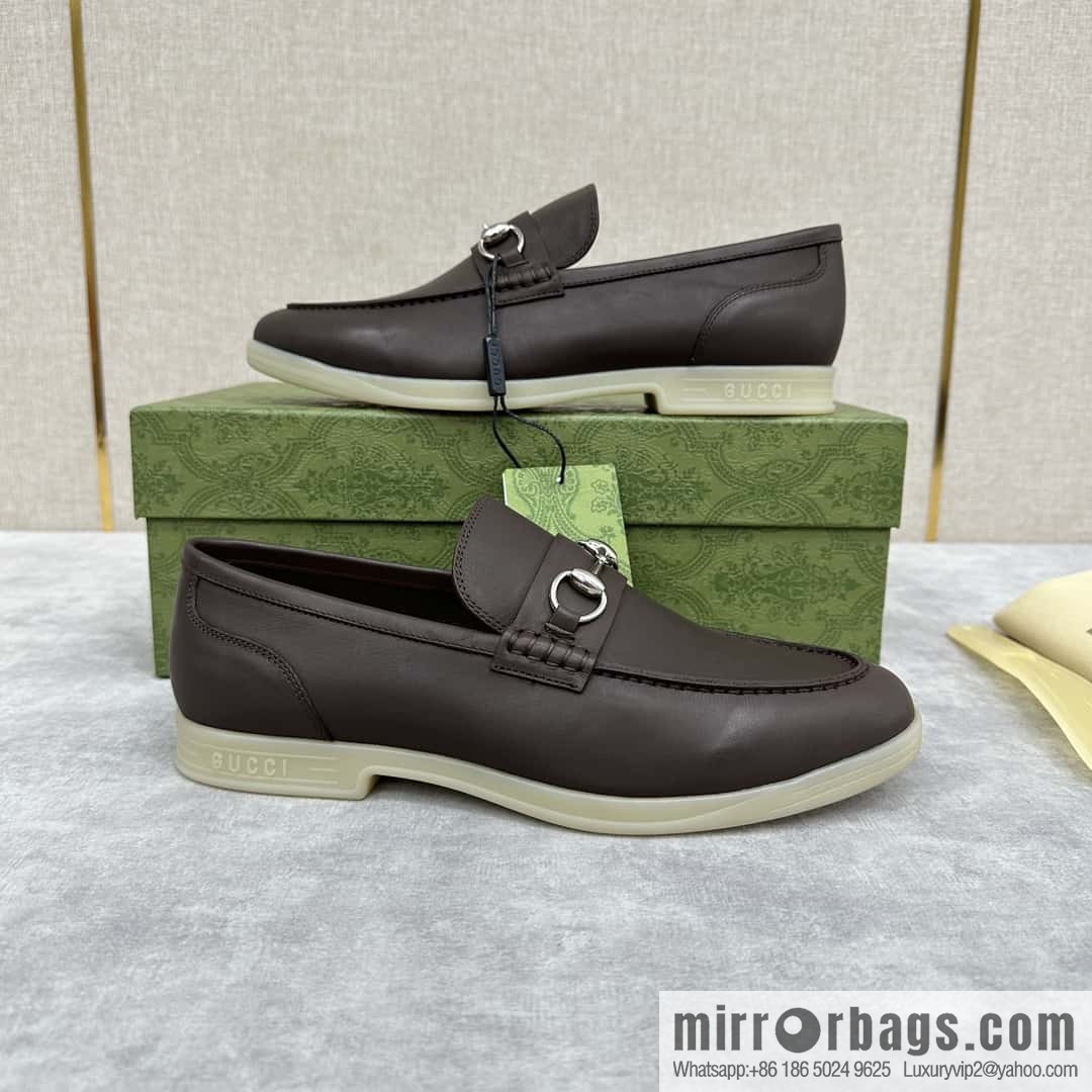 ππ G's new Gucc * Gu-Chi, horse buckle men's loafers, loafers