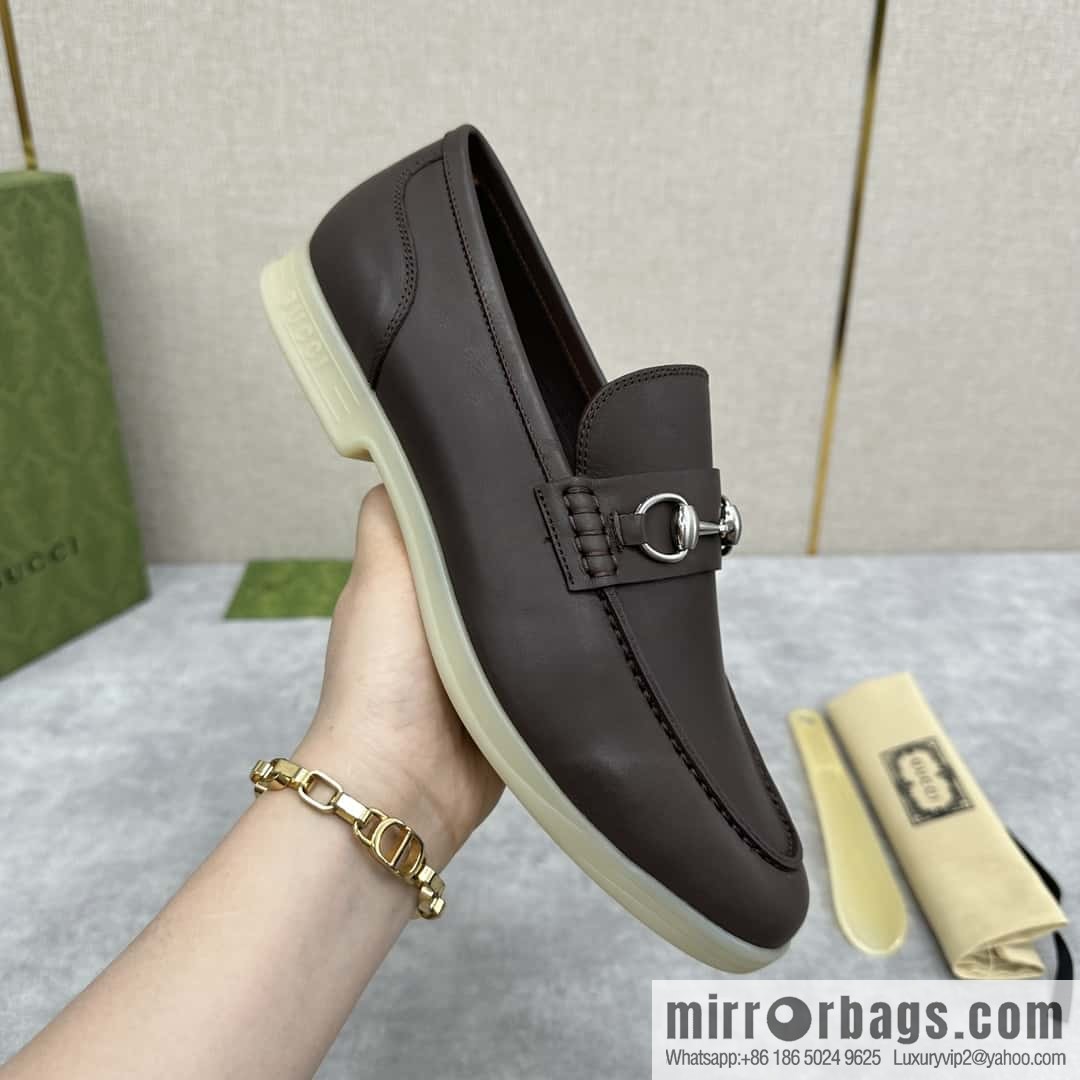 ππ G's new Gucc * Gu-Chi, horse buckle men's loafers, loafers