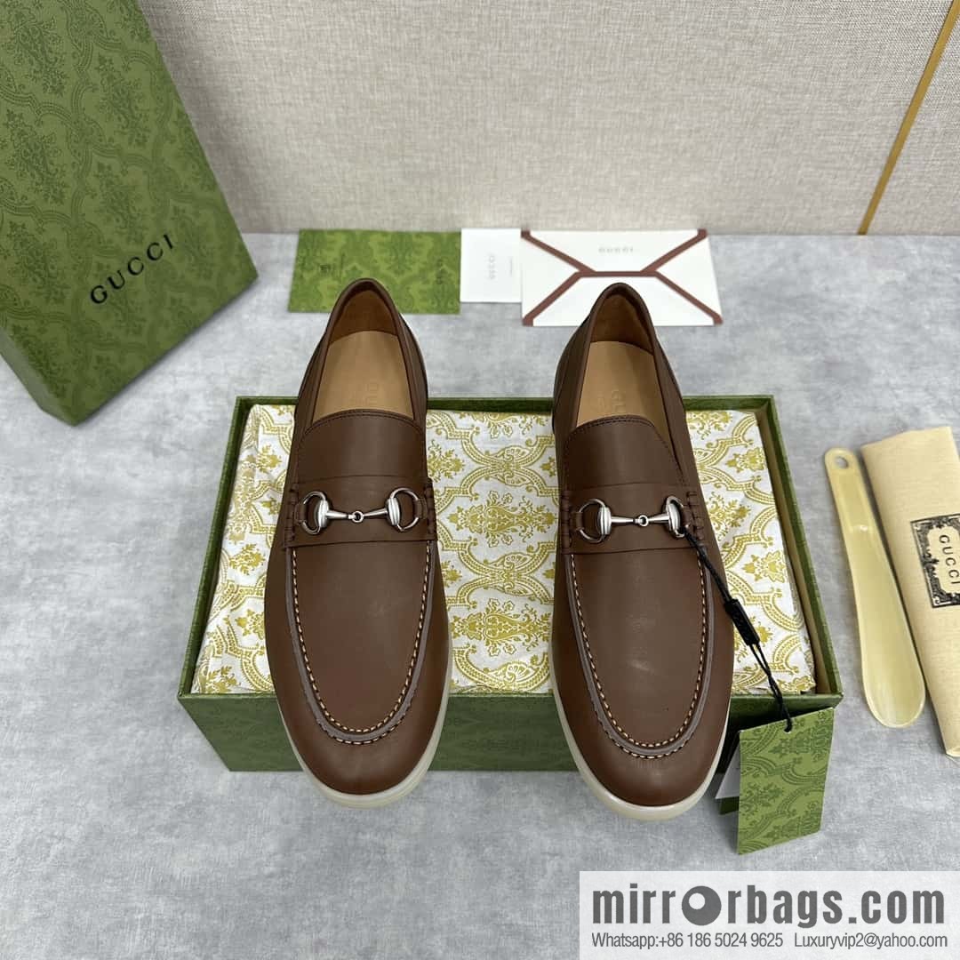 ππ G's new Gucc * Gu-Chi, horse buckle men's loafers, loafers