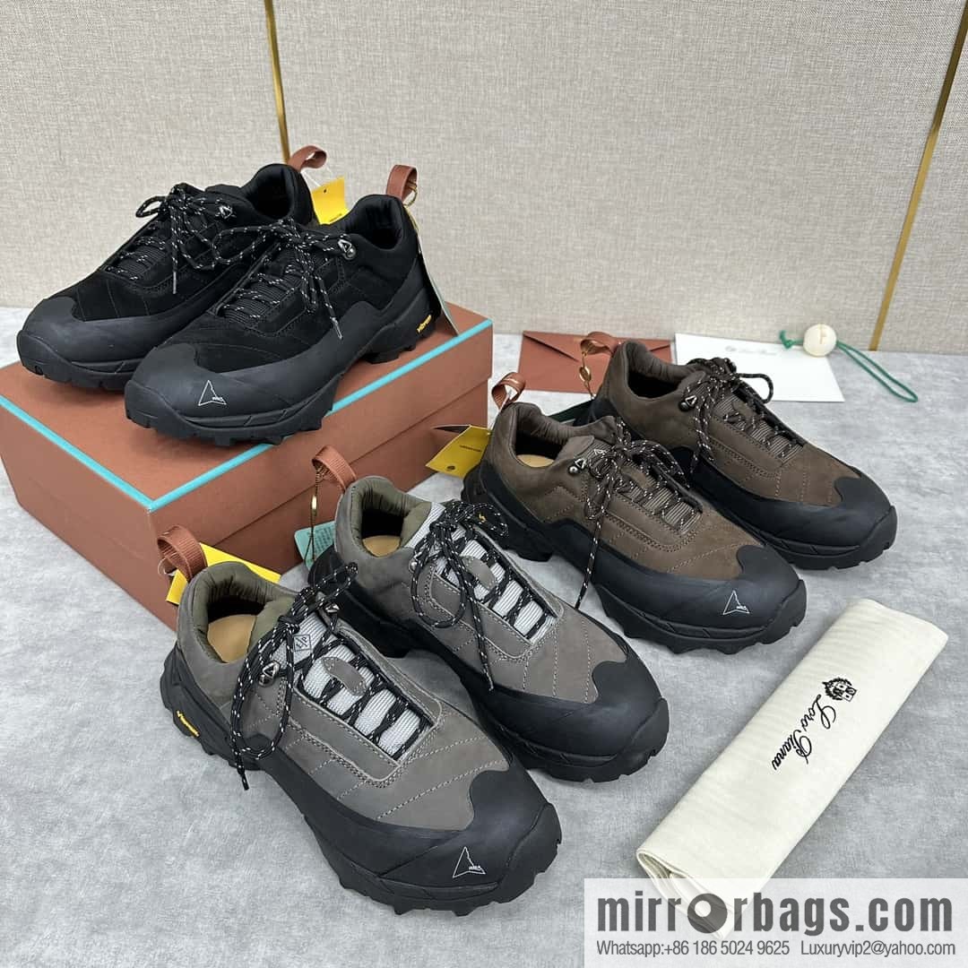 ππLP Replica Luxury Handbag New Products Loro Pian Katharina Calfskin Suede, Sneakers, Hiking Shoes