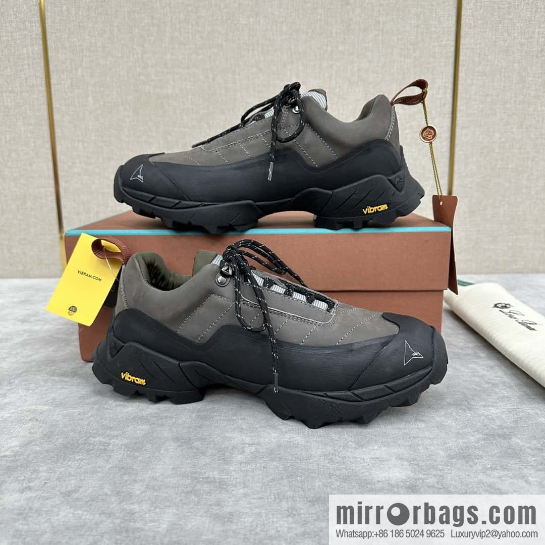 ππLP Replica Luxury Handbag New Products Loro Pian Katharina Calfskin Suede, Sneakers, Hiking Shoes