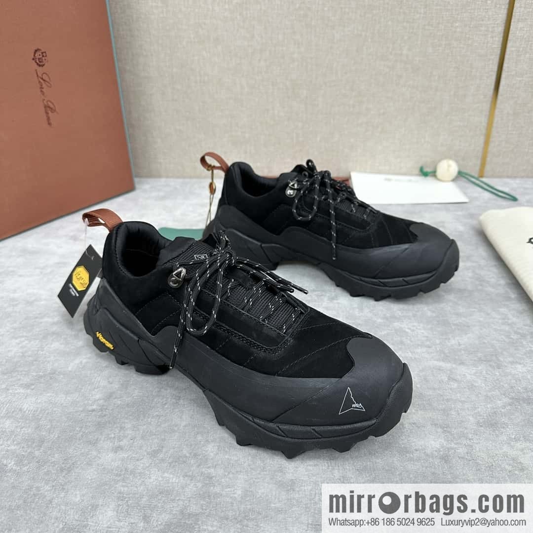 ππLP Replica Luxury Handbag New Products Loro Pian Katharina Calfskin Suede, Sneakers, Hiking Shoes